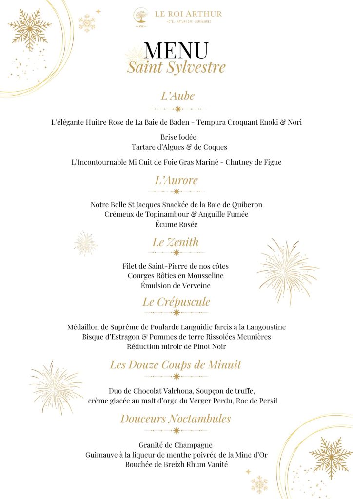 Photo - New Year's Eve menu